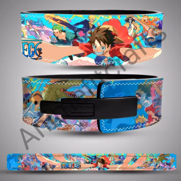 Pirate Warrior Lever Belt 4 Inch – Anime Powerlifting Belt for Gym Strength Training