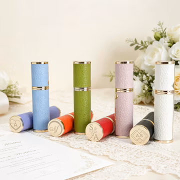 Personalized Refillable Mini Perfume Bottles, Custom Name Bridesmaid Gift Box Fillers, Wedding Favors, Perfume Sprayers, Laser Engraving