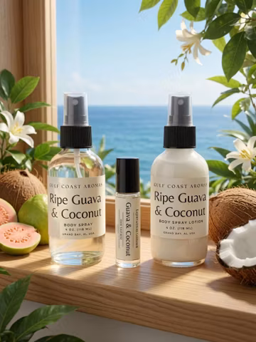 Ripe Guava & Coconut Collection - Perfume Oil - Body Spray - Spray Lotion