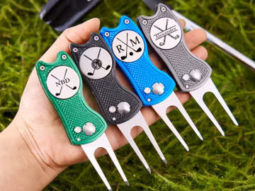 Personalized Golf Divot Tool With Ball Marker,Custom Retractable Divot Tool,Groomsmen Golfer Gift For Men,Golf Accessories Gift For Him.