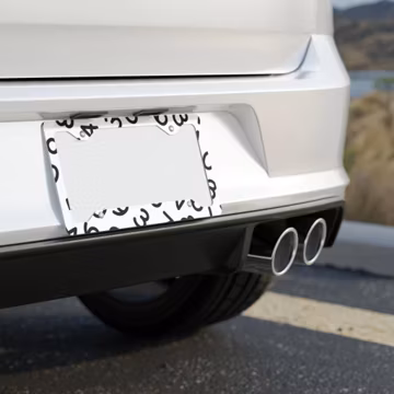 Scattered Numbers Metal License Plate Frame Surveillance State Anti Flock License Plate Camera AI Tracking Spying