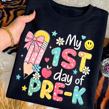 My 1st day of Pre-k PNG, Teacher Digital Download, First Day School Clipart