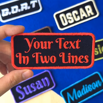 Embroidered Name Patch, Personalized Patch for Uniform and Workwear
