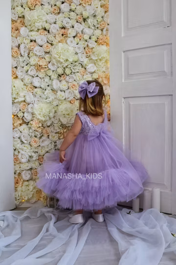 First Birthday Dress, Summer Dress, Lavender Sparkling Toddler Dress, Baby Girl Birthday Outfit, Tulle Pageant Tutu Birthday girl dress