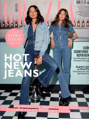 Alyssa Cordes Gia Haupt Demi Moore Selena Gomez Alexa Chung Grazia Magazine Germany 2023-18 - Original Print Issue