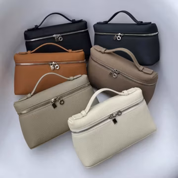 Leather L19 Clutch Bag, Leather Small Tote Bags, Minimal Design Handbag