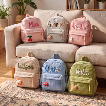 Personalized Toddler Backpack, Monogrammed Back to School Gift, Kids Preschool Bookbag, Custom Daycare Bag