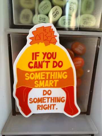 Geeky Laptop Decal - Do Something Right Sticker