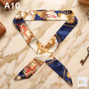 Women's Decorative Ribbon Scarf for Hair, Handbag & Headband Accent – Multifunction Fashion Accessory