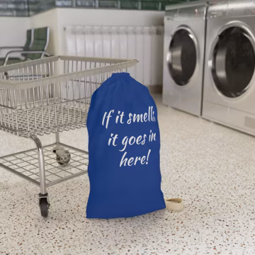 Personalized Laundry Bag: College Dorm Storage Organizer