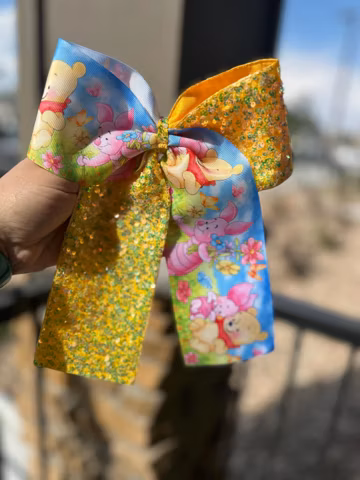 Winnie the Pooh hair bows