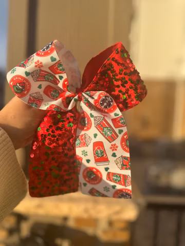 Christmas hair bows