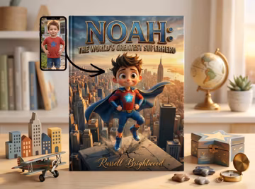 Personalized Superhero Book for Kids | Custom Name Origin Story Comic Quest