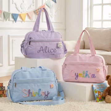 Personalized Kids Dance Bag, Custom Toddler Duffel Bag with Name, Girls Ballet Weekend Bag, Boys Travel Overnight Bag,Spring travel bag