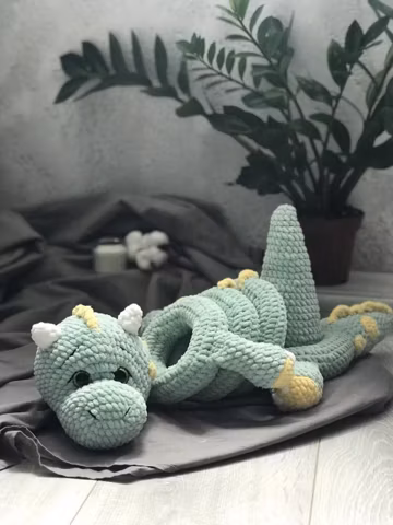 Teddy Pyramids dinosaur crochet pattern plushies amigurumi