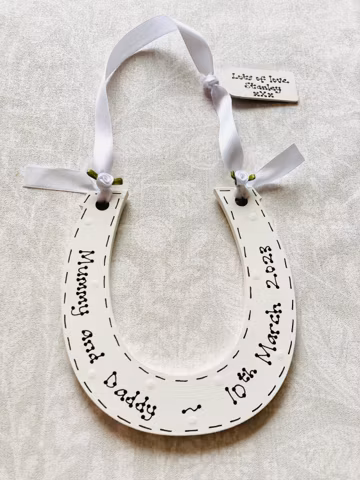 Personalised Wedding Horseshoe | Bridal Keepsake Gift