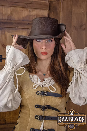 Corsair Half Wing Hat Deluxe, LARP, Renaissance Faires, Cosplay & Pirate Costumes - Deluxe Fantasy Headwear