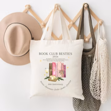 Book Club Tote Bag Book Club Besties Custom Tote Bag Gift