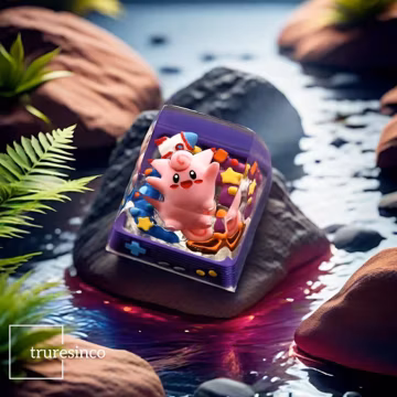 Poke Monster Resin Keycap Anime Handmade | Artisan Mechanical Keyboard Custom Gaming Artisan Accessories | Cherry MX And MX Style Switches