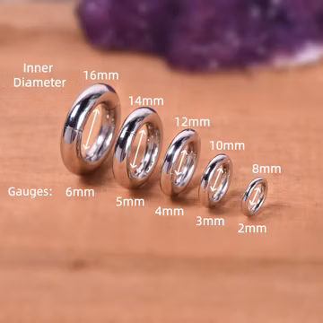 Titanium Seamless Nose Ring: Ear Cartilage Hoop