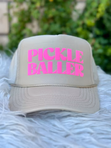 Pickle Baller trucker hat, women’s trucker hat, pickle ball hat