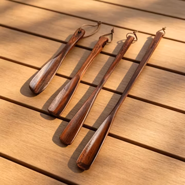 Engraved Wooden Shoe Horn, Personalized Long Wood Shoe Spoon, Portable Shoe Helper Stick, Thoughtful Housewarming, Gift for Shoe Lovers