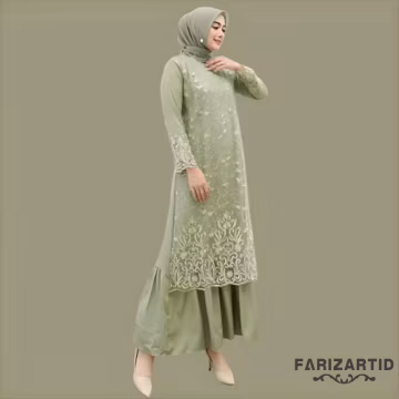 Elegant Women's Brukat Gamis: Perfect for Celebrations and Formal Events, Muslim Dress, Muslim Dress Wedding, Women Muslim Attire, Caftan