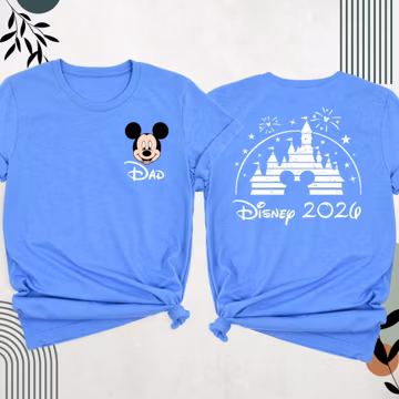 Disney 2026 Shirt, Mickey Dad Tshirt, Minnie Mom Shirt, Disneyworld Tee Disneyland Travel Outfits, Disney Family Shirt, Disney Two Sided Tee