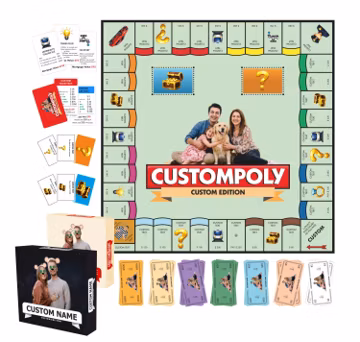 Personalized Monopoly Board Game, Custom Family Game, Unique Gift for Couples, Custom Night Game, Birthday Gift, Anniversary Gift