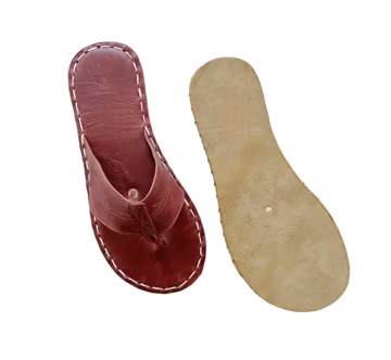 Women Burgundy Flip Flops, Handmade Genuine Leather Burgundy sandals, Flip Flop Sandals, Earthing Slippers for Women, Brarefoot Slippers