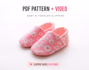 Unisex Baby Shoes Sewing Pattern & Tutorial | Newborn | Toddler | Baby Shower Gift to Sew | PDF | Instant Download | Digital