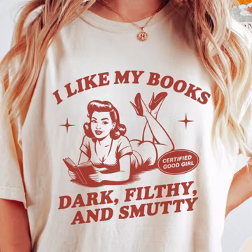 Retro Spicy Literature Tee, Comfort Colors® Funny Romance Lover Tee, Bookish Gift Idea, Spicy Novels Tee, Smutty Romance, Booktok