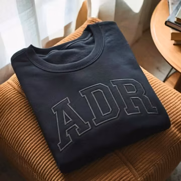 Embroidered ADR Sweatshirt: Vet Tech Apparel, Animal Doctor Gift Crewneck Sweater
