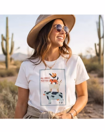 All Voices Matter Speech Therapist Shirt, Neutral Unisex Tee