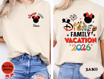 Disney 2026 Family Vacation Shirts, Mickey Castle 2026 Shirts, Disneyland Family Trip Shirt, Custom Mickey Trip Shirt