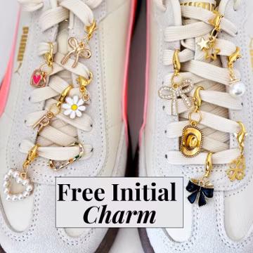 Heart shoe charm for laces gift girl accessories woman sneaker charms gold initial charm build your own charm for shoes trendy accessories