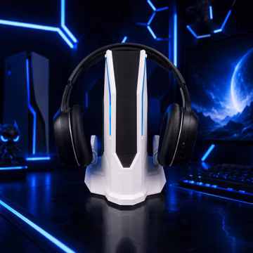 Gaming Headphone Holder, Signal Station Headset Stand, 3D Printed Desk Organizer, Headphone Display Stand, Gamer Gift