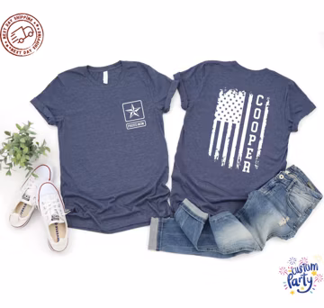 Military Family Shirts, Proud Army Mom Dad Sister Shirt, Custom Name Army Family Tee