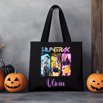 Huntrix Kpop Tote Bag, Personalized Anime Fan Gift