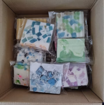 Soap Ends and Misfits 1 lb plus | Glycerin and CP Soap Scraps | Handmade Soap Grab Bag | Soap Ends Bundle