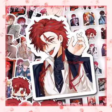 Link Click Vein Sticker Set, 65-Piece Waterproof Stickersβ Cute Anime Stickers for DIY Journal Laptop, Water Bottle, Notebook Guitar Decor