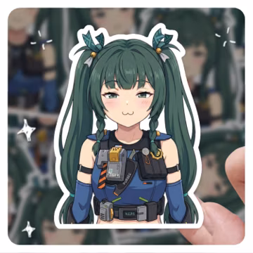 Qingyi :3 Meme Face Fan Art | Zenless Zone Zero Sticker | 3 Sticker | 3" Vinyl Sticker | 3 ZZZ | 3 Sticker