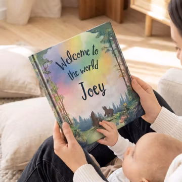 Welcome To The World | Personalised New Baby Book | New Baby Gift | Baby Shower Gift
