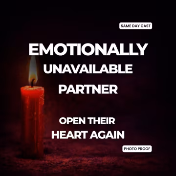 Emotionally Unavailable Partner Spell | Make Them Open Up | Stop Distance & Closed-Off Energy | Relationship Healing Ritual