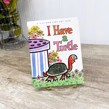 Vintage 1966 Whitman Tiny-Tot Tale I Have a Turtle Book Kathy Bing RJ Davidson