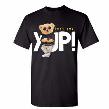 American Teddy Bear T-Shirt: Unisex DTF Print Crew Neck
