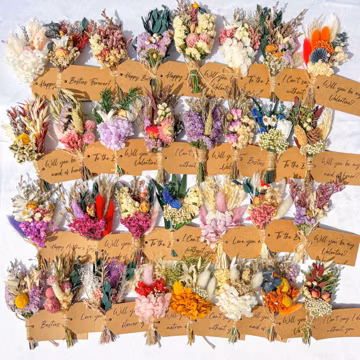 Dried Flower Mini Bouquet, Will You Be My Bridesmaid Tag, Bridesmaid Proposal Gifts, Wedding Favor, Mother's Day Gifts, Bridesmaid Gifts