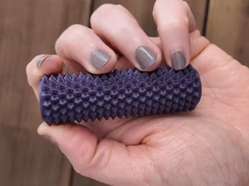 Shimmery Galaxy Spiky Roller Hand Fidget Toy with Hidden Storage