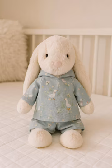 Swan Hoodie For Jellycat, Jellycat Clothing, Jellycat Custom Dress, Bunnies, Easter Gift, Toddler Gifts, Baby Shower Gift /7