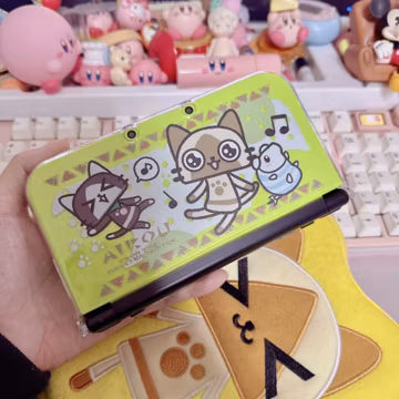 Monster Hunter Cat 3DS Case: Anime Cartoon Protective Cover